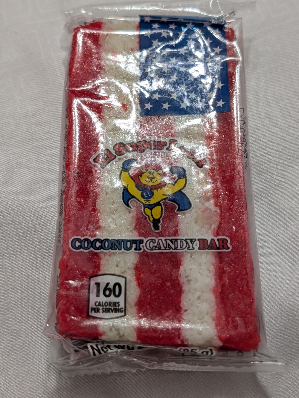 El Supercito Red & White Coconut Candy Bar